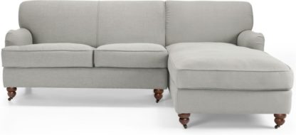 An Image of Orson Right Hand Facing Chaise End Corner Sofa, Chic Grey