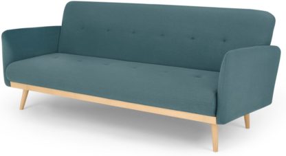 An Image of Stevie Click Clack Sofa Bed, Sherbet Blue