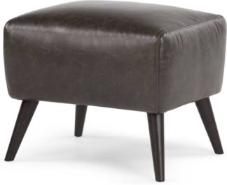 An Image of Prado Footstool, Antique Grey Leather