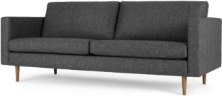 An Image of Leighton 3 Seater Sofa, Textured Mist Grey