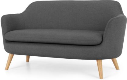 An Image of Nya 2 Seater Sofa, Summit Grey Weave