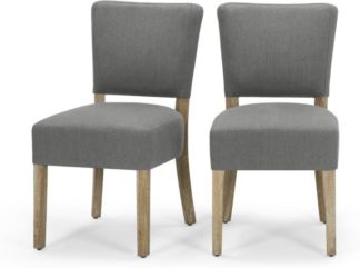 An Image of Set of 2 Irvington Dining Chairs, Graphite Grey