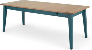 An Image of Ralph 6-8 Seat Extending Dining Table, Oak and Teal