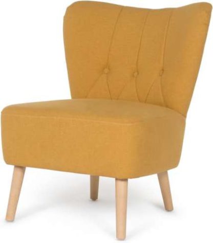 An Image of Charley Accent Chair, Yolk Yellow
