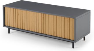 An Image of Sheer Media Unit, Oak and Grey