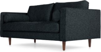 An Image of Scott Large 2 Seater Sofa, Textured Weave Navy