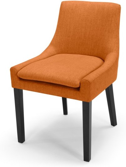 An Image of Percy Scoop Back Chair, Marigold Orange