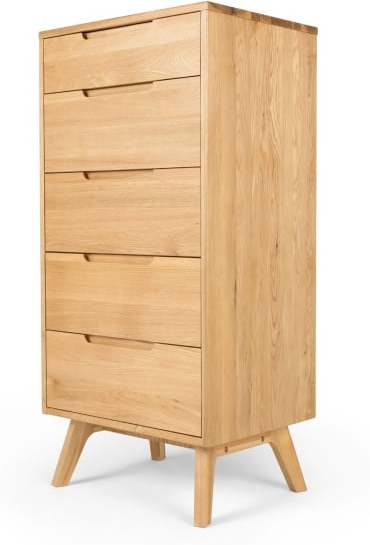 An Image of Jenson Tall Chest, Oak