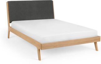 An Image of Hurley King Size Bed, Soot Grey & Oak