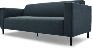 An Image of MADE Essentials Herron 3 Seater Sofa, Aegean Blue