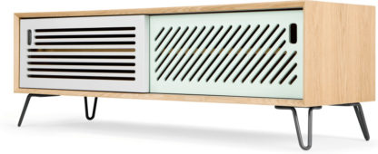 An Image of Pointillee Media Unit, Ash and Grey
