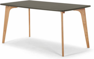 An Image of Fjord 6 Seat Rectangle Dining Table, Oak and Grey