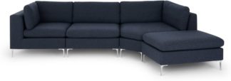 An Image of Monterosso Right Hand Facing Modular Chaise End Sofa, Storm Blue