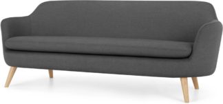 An Image of Nya 3 Seater Sofa, Summit Grey Weave