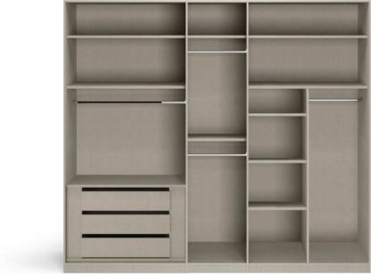 c959078c7d5b99a99eef7dfcb21193cb914d9582af59c79392936773edacdba9.jpg An Image of Caren 5 door Hinged Wardorobe Premium Accessory Package