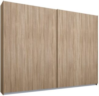 An Image of Malix 2 door 225cm Sliding Wardrobe, Oak frame,Oak doors , Premium Interior