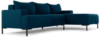 An Image of MADE Essentials Oskar Right Hand Facing Compact Corner Chaise End Sofa, Shetland Blue
