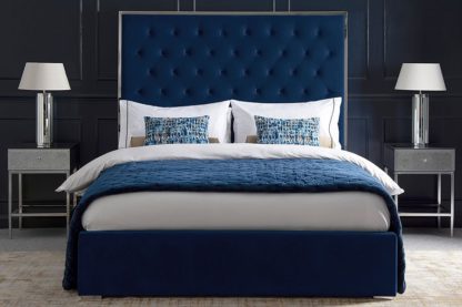 An Image of Lavinia Storage Bed Royal Blue