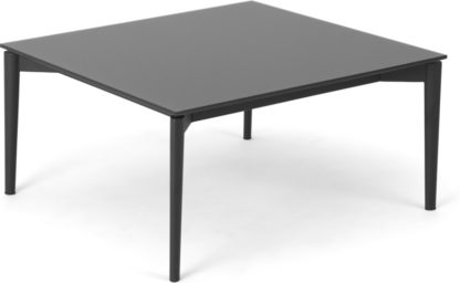 An Image of Tandil Square Coffee Table, Grey Glass