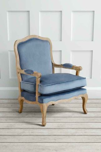 An Image of Le Brun - French Oak Wedgewood Occasional Armchair