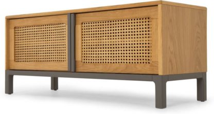 An Image of Reema Media Unit, Oak and Grey