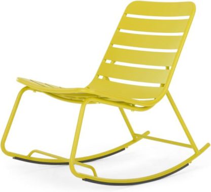 cd69f9fb0b94951cfecbeb4ffd35fd5a2e653174cc148831c946c543c1f477ee.jpg An Image of MADE Essentials Tice Garden Rocker, Chartreuse