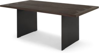 An Image of Phantom 8 Seat Dining Table, Wood and Metal
