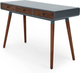 An Image of Edelweiss Desk, Walnut and Grey