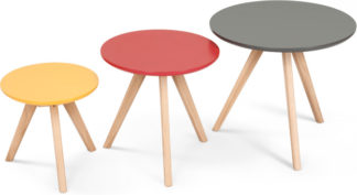 An Image of Set of 3 Orion Side Tables, Multicolour