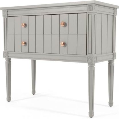 d293573ba6effbf7216fbf47ee6bbc3ac5a28eb416d91aff4223060d52b52c7f.jpg An Image of Bourbon Vintage cabinet, Grey and Copper
