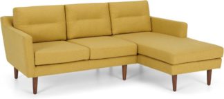 An Image of Walker Right Hand Facing Chaise Corner Sofa, Orleans Yellow