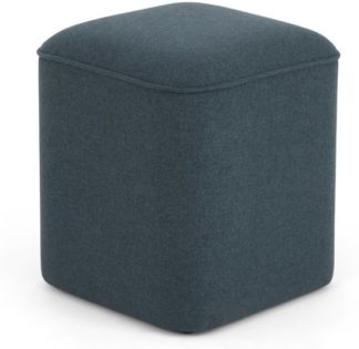 An Image of MADE Essentials Henri Pouffe, Aegean Blue