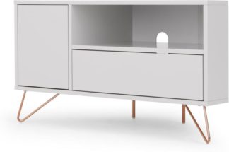 An Image of Elona Corner Media Unit, Grey and Copper