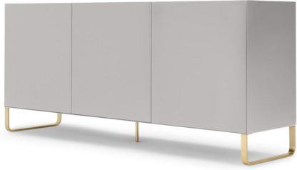 An Image of Lenny Painted Sideboard, Grey and Brass