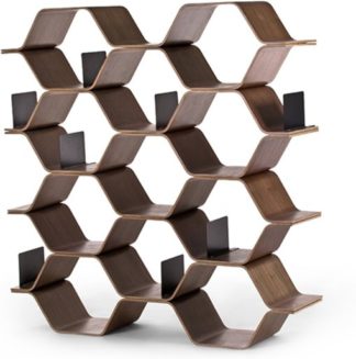 An Image of Polygon Shelving Unit, Walnut