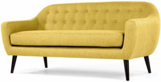 An Image of Ritchie 3 Seater Sofa, Ochre Yellow