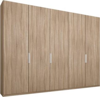 An Image of Caren 5 door 250cm Hinged Wardrobe, Oak Frame, Oak Doors, Classic Interior