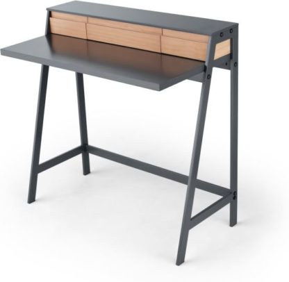 An Image of Finnick Dressing Table, Pine and Grey