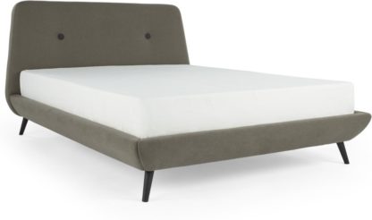 An Image of Edwin Super King Size Bed, Pavilion Marl Grey
