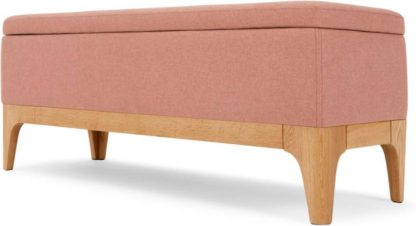 An Image of Roscoe Ottoman Storage Bench, Dusk Pink