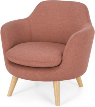 An Image of Nya Armchair, Rust Pink Weave