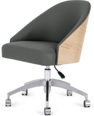 An Image of Fernanda Office Chair, Ash and Grey PU