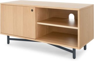 An Image of MADE Essentials Benn Media Unit, Oak and Grey