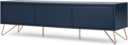 An Image of Elona Wide Media Unit, Dark Blue & Copper