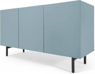An Image of MADE Essentials Mino sideboard, Oak and Blue