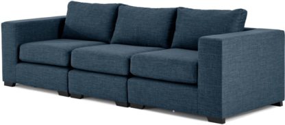 e8c7e756fb6f840cf4c59bb582a01eb737928cd4dddf664a0ee9b49eb8795266.jpg An Image of Mortimer 4 Seater Modular Sofa, Harbour Blue