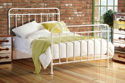 An Image of ISOBEL Victorian Dorm Style Cream Bed