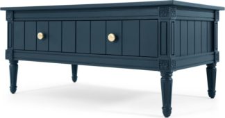 An Image of Bourbon Vintage Coffee Table, Dark Blue