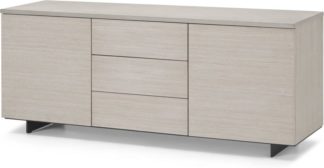 An Image of Claus Sideboard, Grey Concrete and Light Oak