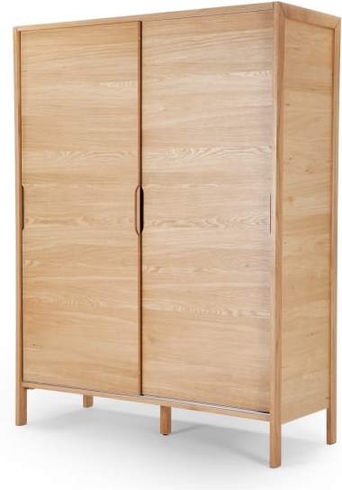 An Image of Ledger Sliding Wardrobe, Oak